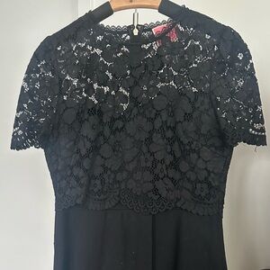 Elegant Black with Top Lace